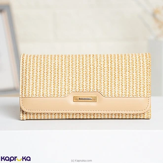 Aria Charm Trifold Wallet Apricot  Online for none