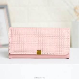 Rhea Geo Texture Fold Wallet Pink  Online for none