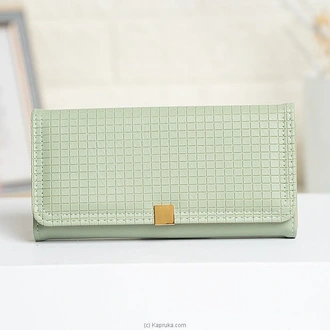 Rhea Geo Texture Fold Wallet Green  Online for none