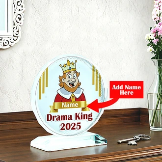 ``his Royal Highness Of Overreaction`` Drama King 2025 Trophy -  Online for none