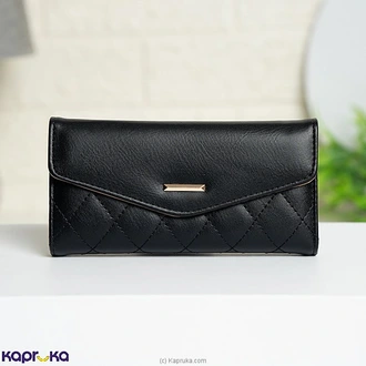 Diamond Grace Quilted Wallet Black Buy Fashion | Handbags | Shoes | Wallets and More at Kapruka Online for specialGifts