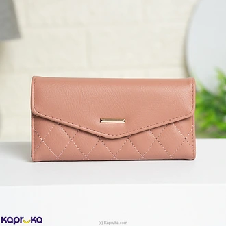 Diamond Grace Quilted Wallet Pink  Online for none