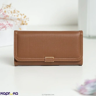Luxe Textured Wallet Brown Buy Fashion | Handbags | Shoes | Wallets and More at Kapruka Online for specialGifts