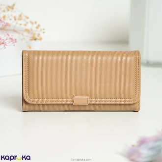 Luxe Textured Wallet Khaki Buy Fashion | Handbags | Shoes | Wallets and More at Kapruka Online for specialGifts