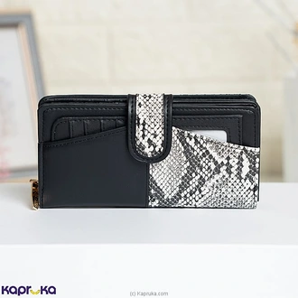 Python Charm Wallet Large Black And White Buy Fashion | Handbags | Shoes | Wallets and More at Kapruka Online for specialGifts