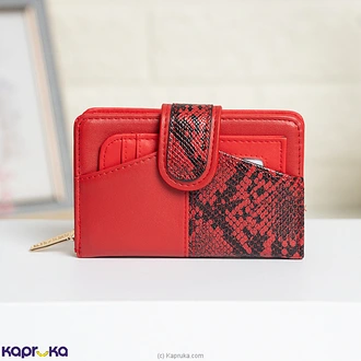 Python Charm Mini Wallet Black And Red  Online for none