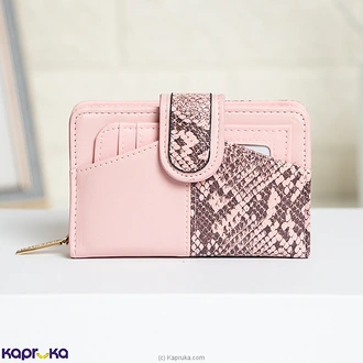 Python Charm Mini Wallet Black And Pink Buy Fashion | Handbags | Shoes | Wallets and More at Kapruka Online for specialGifts