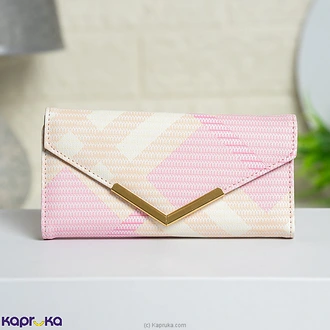 Verde Luxe Chevron Clutch Pink Buy valentine Online for specialGifts