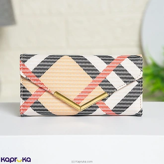 Verde Luxe Chevron Clutch Apricot Buy diwali Online for specialGifts