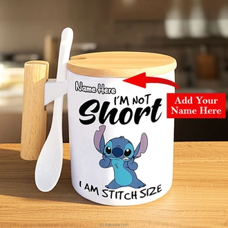 Personalized Stitch ``I`m Not Short, I Am Stitch Size`` Mug Buy personalized gifts Online for specialGifts