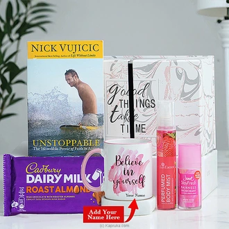 ``GOOD THINGS TAKE TIME`` Personalized Inspirational Gift Set Buy personalized gifts Online for specialGifts