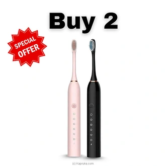 X-3 Dual Sonic Toothbrush Bundle - Black  Pink Buy Online Electronics and Appliances Online for specialGifts