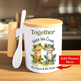 Personalized ``Together Until We Croak`` Frog Duo Mug Buy personalized gifts Online for specialGifts