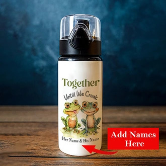 Personalized ``Together Until We Croak`` Frog Duo Valentine Bottle Buy personalized gifts Online for specialGifts