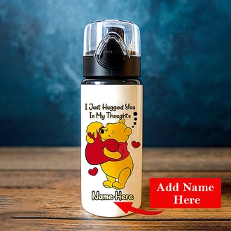 Personalized Winnie The Pooh ``Hugs In My Thoughts`` Valentine Bottle Buy personalized gifts Online for specialGifts