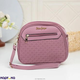 Blush Charm Textured Crossbody Bag Samon Pink Buy Fashion | Handbags | Shoes | Wallets and More at Kapruka Online for specialGifts