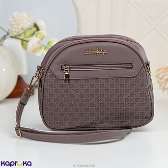 Blush Charm Textured Crossbody Bag Coffee Brown  Online for none