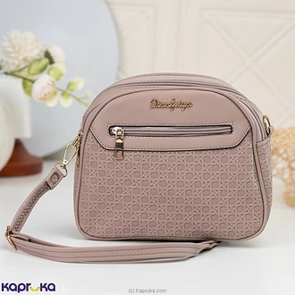 Blush Charm Textured Crossbody Bag Beige Buy Fashion | Handbags | Shoes | Wallets and More at Kapruka Online for specialGifts