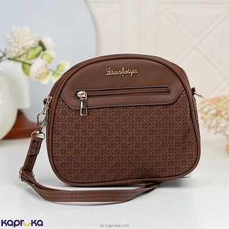 Blush Charm Textured Crossbody Bag Brown Buy Fashion | Handbags | Shoes | Wallets and More at Kapruka Online for specialGifts
