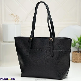 Classic Structured Tote Handbag Black  Online for none