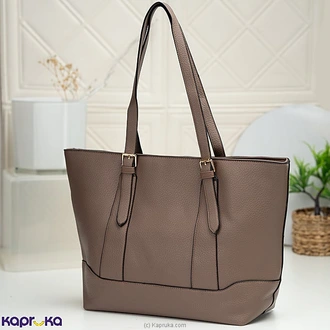 Classic Structured Tote Handbag Khaki Buy Fashion | Handbags | Shoes | Wallets and More at Kapruka Online for specialGifts