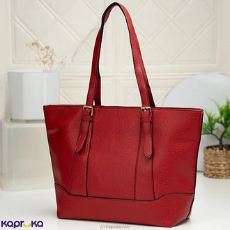 Classic Structured Tote Handbag Red Buy Fashion | Handbags | Shoes | Wallets and More at Kapruka Online for specialGifts