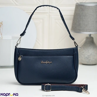 Multi-Zip Shoulder Bag Dark Blue Buy Fashion | Handbags | Shoes | Wallets and More at Kapruka Online for specialGifts