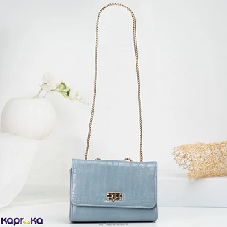 London Nights Croc Sling Fashion Handbag Dark Blue  Online for none