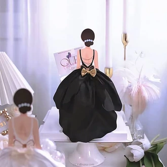 Bride Cake Topper - Black Buy party Online for specialGifts