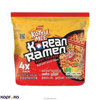 Prima Kottumee Korean Ramen 110g 4 Packs Buy Online Grocery Online for specialGifts
