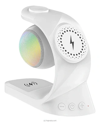 5-in-1 Wireless Charging Color Speaker for Mobile Phones, Smartwatches, and Wireless Earbuds Buy Best Sellers Online for specialGifts