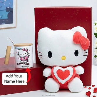 Personalized ``Hello Kitty`` Mug And Plush Combo Buy personalized gifts Online for specialGifts