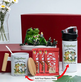 ``together Until We Croak`` Personalized Frog Couple Combo  Online for none