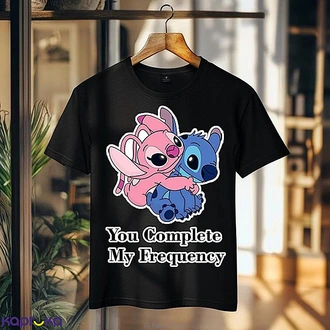 You Complete My Frequency Stitch  Angel T-Shirt Buy Clothing and Fashion Online for specialGifts