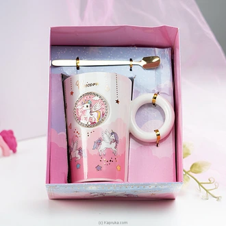 Pink Sparkle Unicorn Mug Gift Set Buy Gift Sets Online for specialGifts