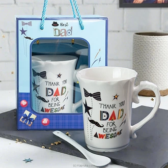 Thank You Dad Mug Spoon Gift Set  Online for none