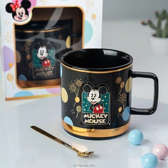 Mickey Mouse Black Mug  Spoon Gift Set Buy Gift Sets Online for specialGifts