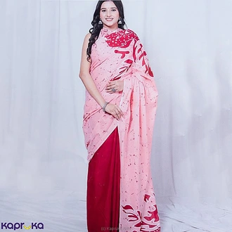 Rose Blush Batik Saree Buy Islandlux Online for specialGifts