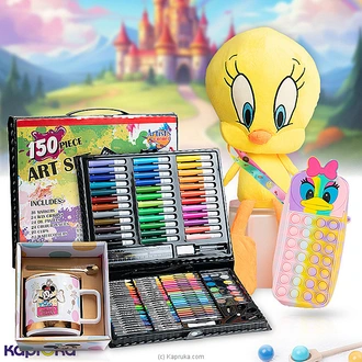 Tweety`s Magical Creativity Box With Art Set, Ceramic Mug, Plush Toy, Purse Buy Kapruka Direct Imports Online for specialGifts