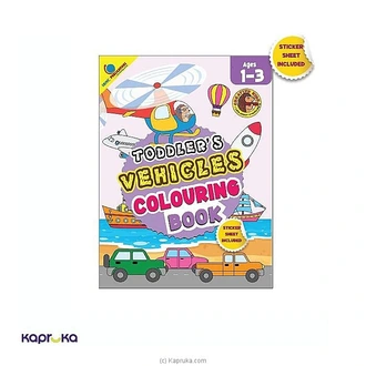 Toddler S Vehicles Colouring Book Bage 1-3  Online for none