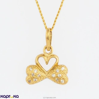 Swarna Mahal Pendant In 22kt Yellow Gold Studded With Swarovski Zirconia PE2702 Buy Jewellery Online for specialGifts