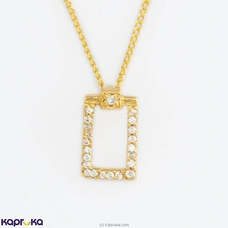 Swarnamahal Pendant In 22kt Yellow Gold Studded With Swarovski Zirconia PE2704 Buy Jewellery Online for specialGifts