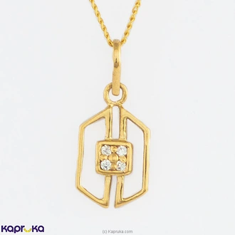 Swarnamahal Pendant In 22kt Yellow Gold Studded With Swarovski Zirconia PE2698 Buy Jewellery Online for specialGifts