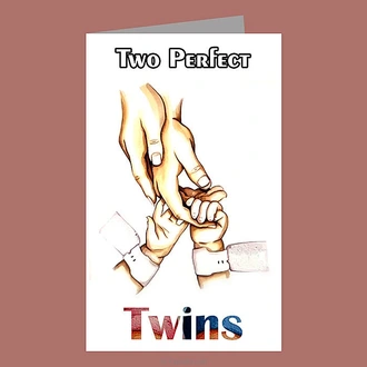 ``Two Perfect Twins`` Greeting Card Buy Greeting Cards Online for specialGifts