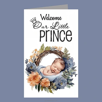 ``Welcome Our Little Prince`` Greeting Card Buy Greeting Cards Online for specialGifts