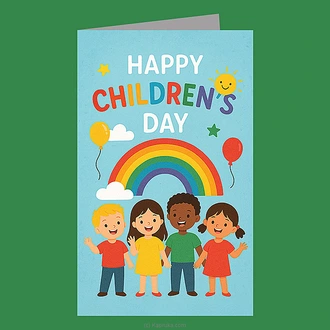 Children`s Day Greeting Card  Online for none