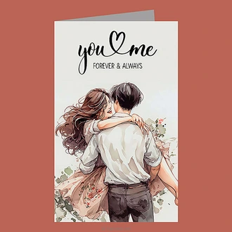 ``You and Me`` Greeting Card Buy Best Sellers Online for specialGifts