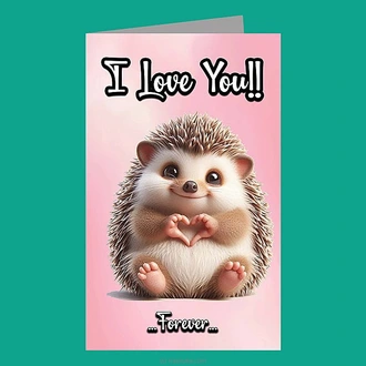 ``I Love You Forever`` Greeting Card Buy valentine Online for specialGifts