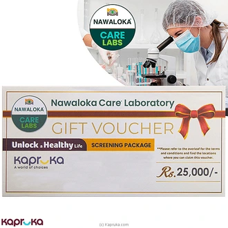 Nawaloka Healthcare Test Gift Voucher - Rs.25,000  Online for none