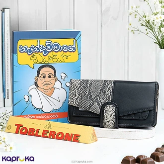 Feminine Moments Gift Set With Nendammage Diariya Book, Wallet, And Toblerone Chocolate at Kapruka Online